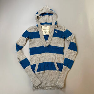 Abercrombie Sweater Y2K Small Bella Swan Mallcore Fairy Grunge Angora Hood FLAWS